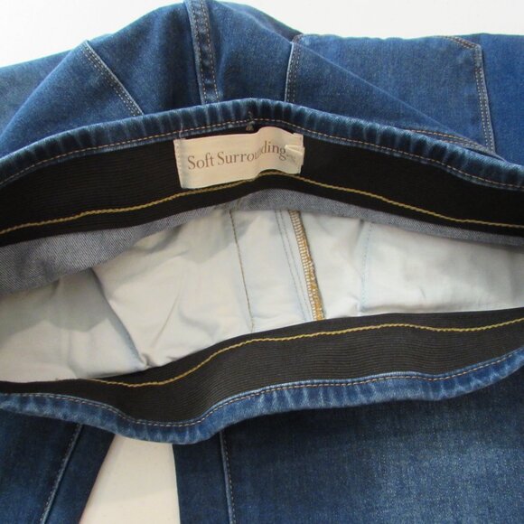 Soft Surroundings 2FH05 Ultimate Denim Pull On Crop Medium - Picture 4 of 16